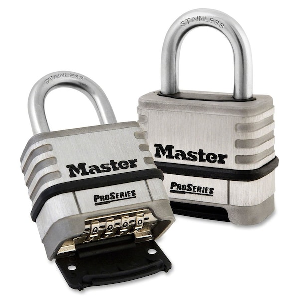 Combination Padlock, ProSeries, 5/16, Stainless Steel